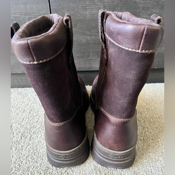 Brand New Mens Clarks Ryerson Peak Winter Boots Size 8.5 - Picture 8 of 13